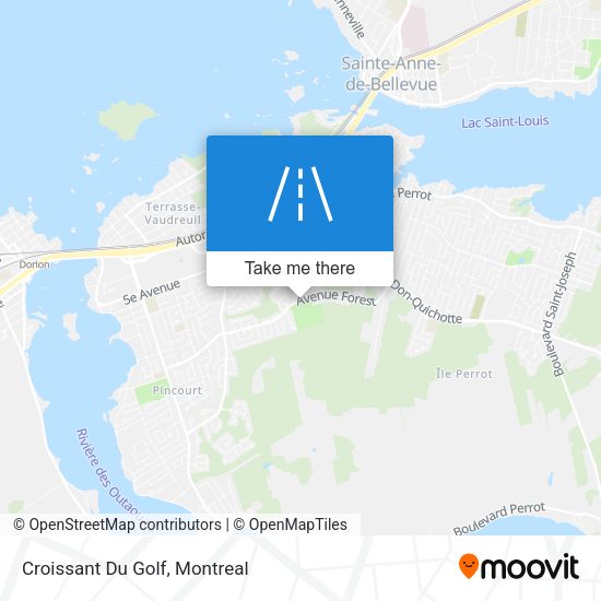 Croissant Du Golf map