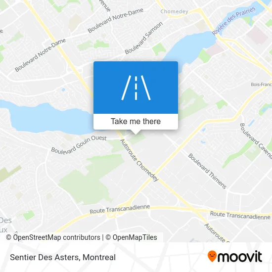 Sentier Des Asters map