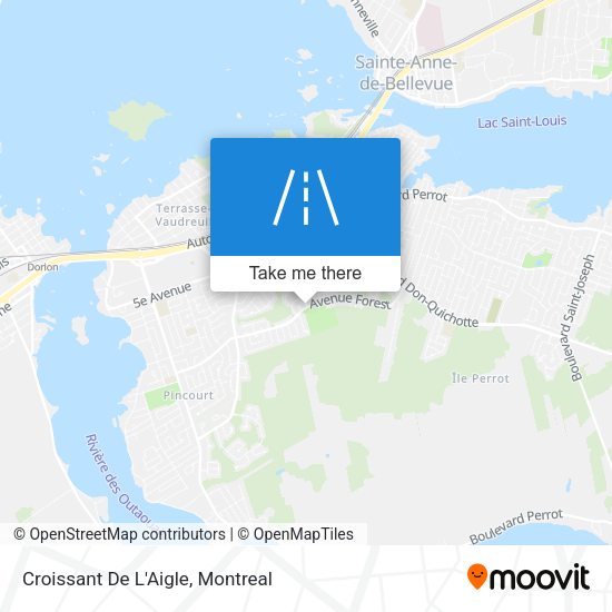 Croissant De L'Aigle map