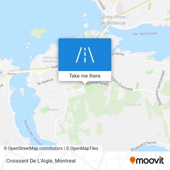 Croissant De L'Aigle map