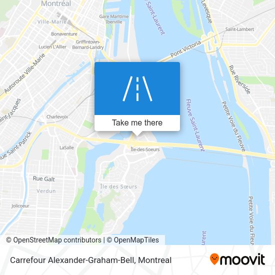 Carrefour Alexander-Graham-Bell map