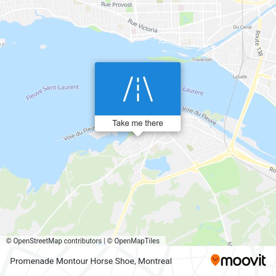 Promenade Montour Horse Shoe map