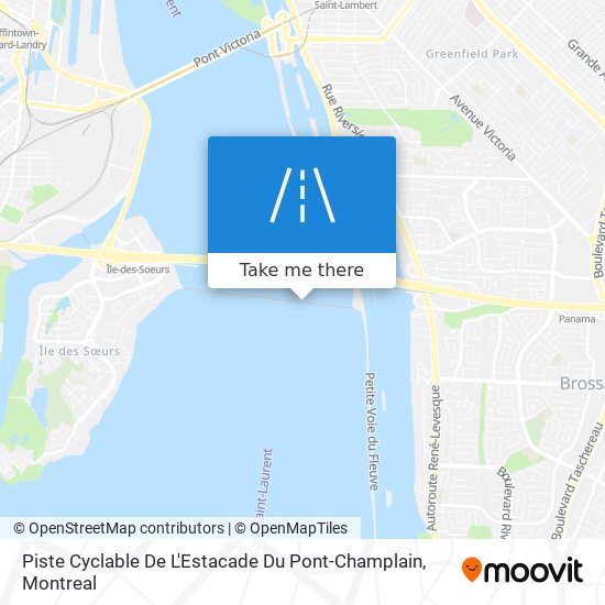 Piste Cyclable De L'Estacade Du Pont-Champlain map