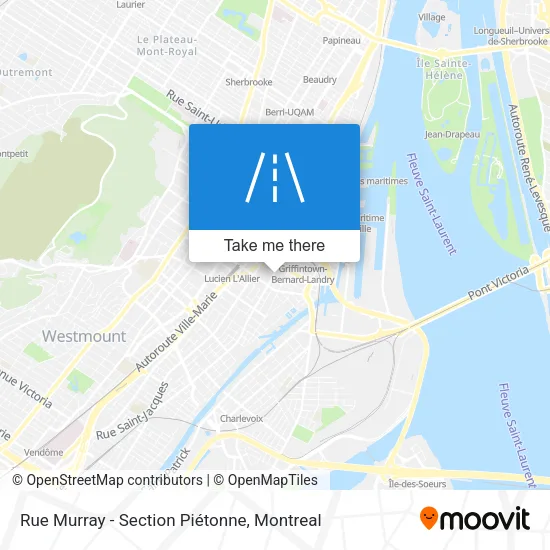 Rue Murray - Section Piétonne map