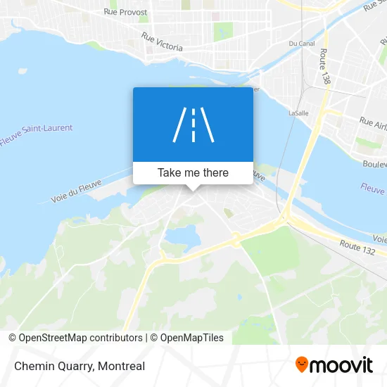Chemin Quarry map