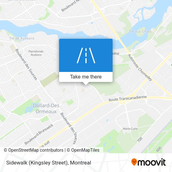 Sidewalk (Kingsley Street) map