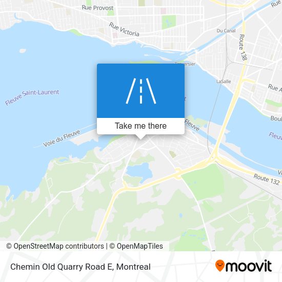 Chemin Old Quarry Road E map