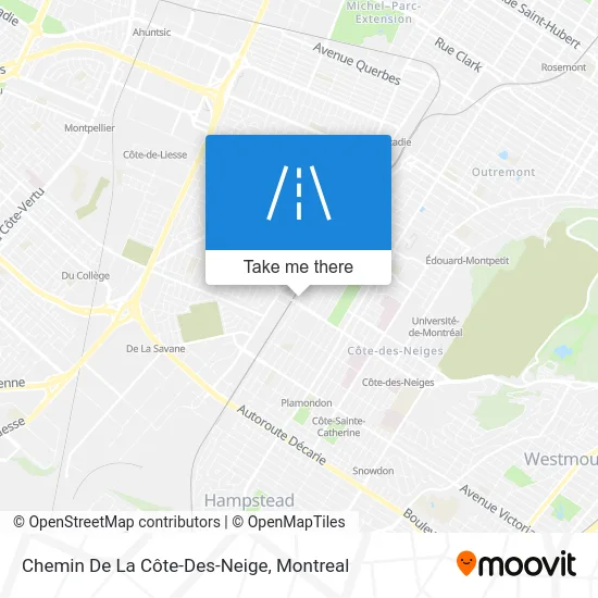 Chemin De La Côte-Des-Neige map
