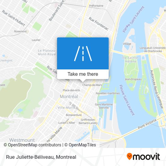 Rue Juliette-Béliveau map