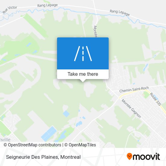 Seigneurie Des Plaines map