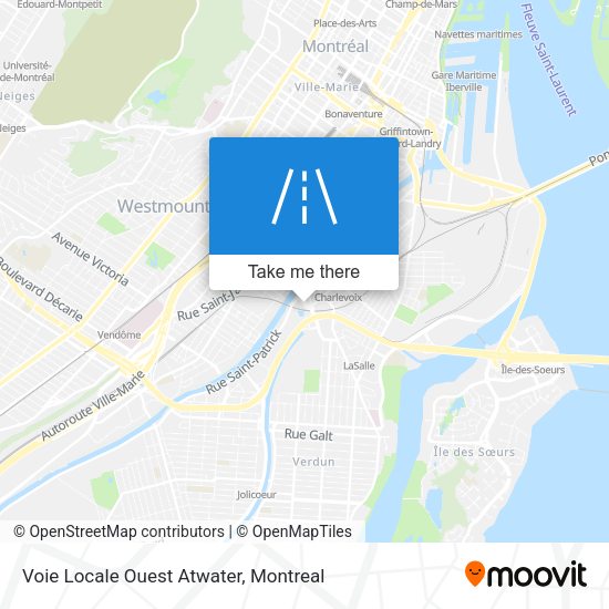 Voie Locale Ouest Atwater map