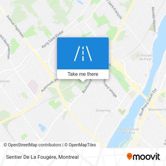 Sentier De La Fougère map