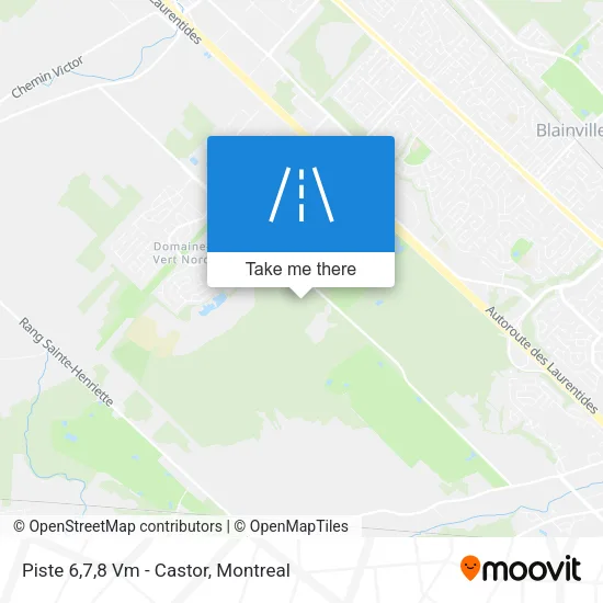 Piste 6,7,8 Vm - Castor map