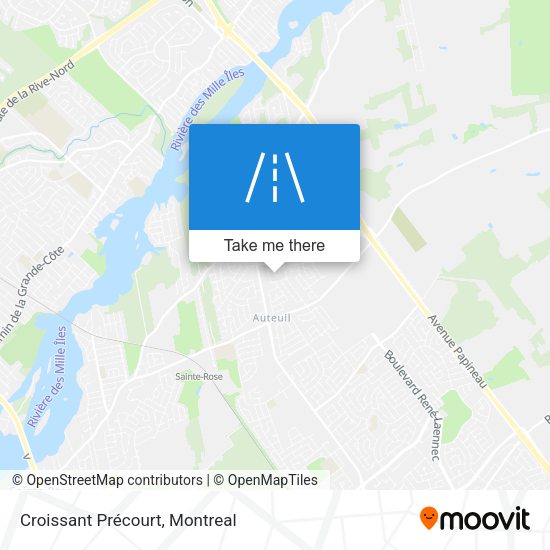 Croissant Précourt map