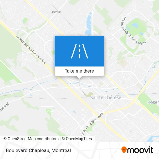 Boulevard Chapleau map