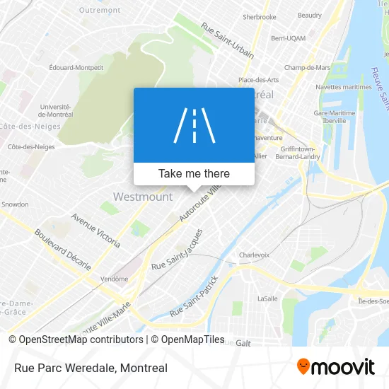 Rue Parc Weredale map