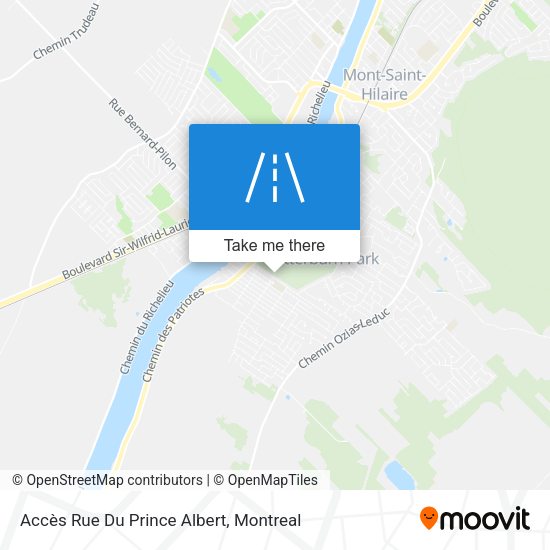 Accès Rue Du Prince Albert map