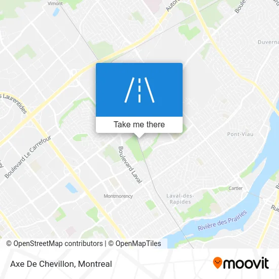 Axe De Chevillon map