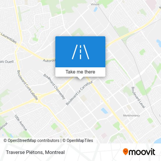 Traverse Piétons map