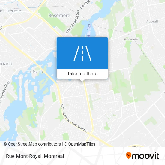 Rue Mont-Royal map