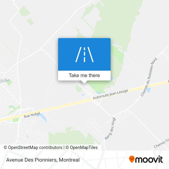 Avenue Des Pionniers map