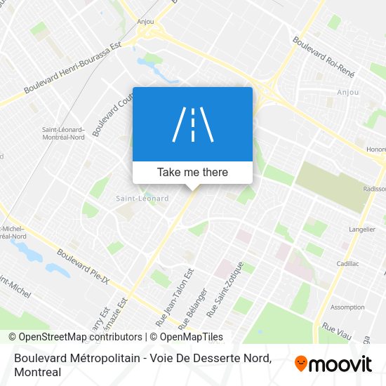 Boulevard Métropolitain - Voie De Desserte Nord map