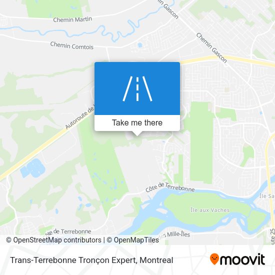 Trans-Terrebonne Tronçon Expert map