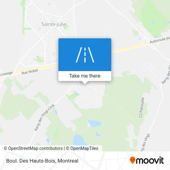 Boul. Des Hauts-Bois map