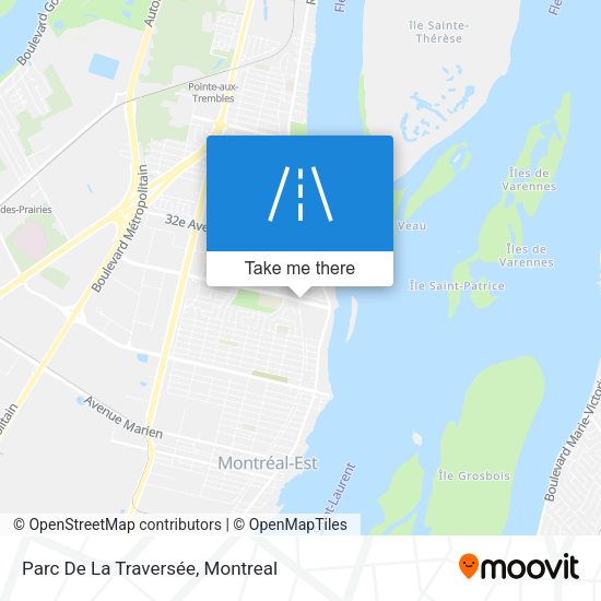 Parc De La Traversée map