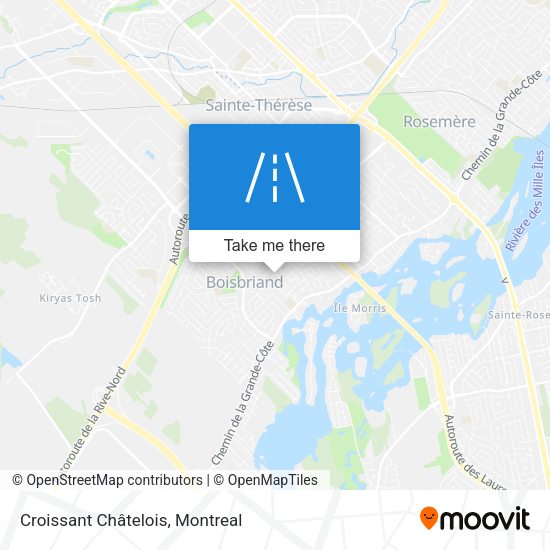 Croissant Châtelois map