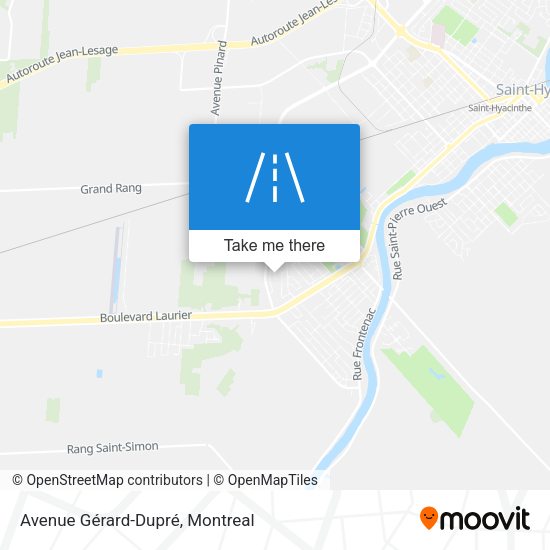 Avenue Gérard-Dupré map