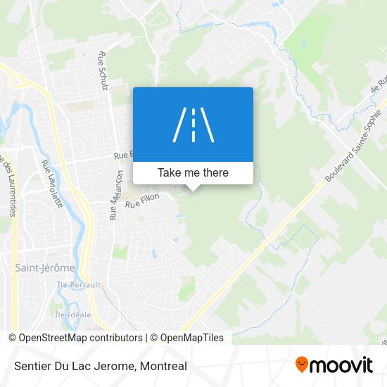 Sentier Du Lac Jerome map