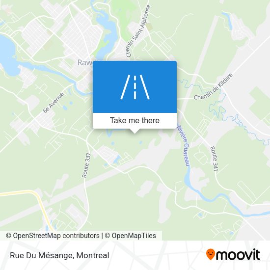 Rue Du Mésange map