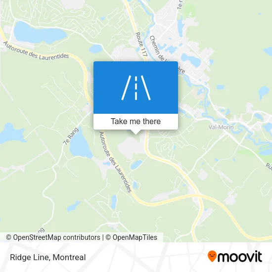 Ridge Line map