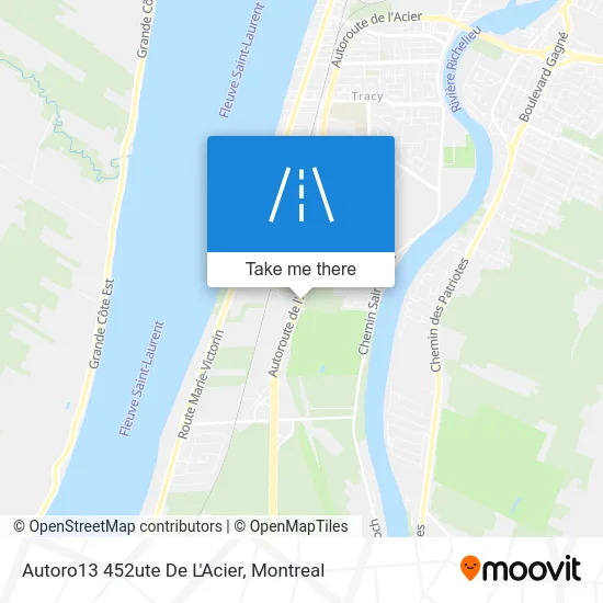 Autoro13 452ute De L'Acier map
