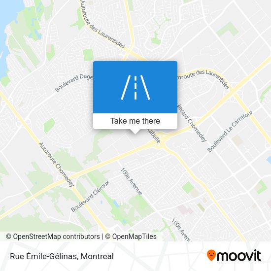 Rue Émile-Gélinas map