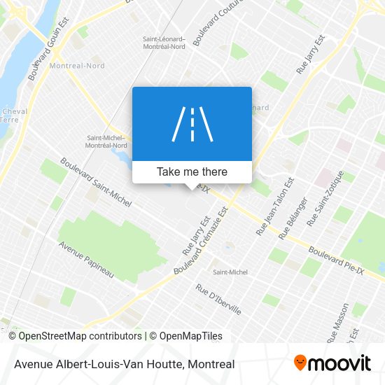 Avenue Albert-Louis-Van Houtte map
