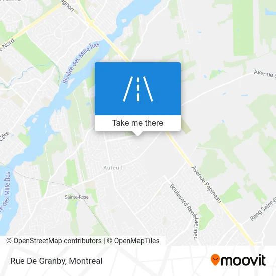 Rue De Granby map