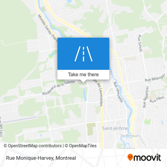 Rue Monique-Harvey map