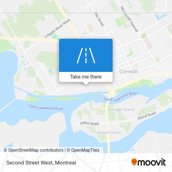 Second Street West map