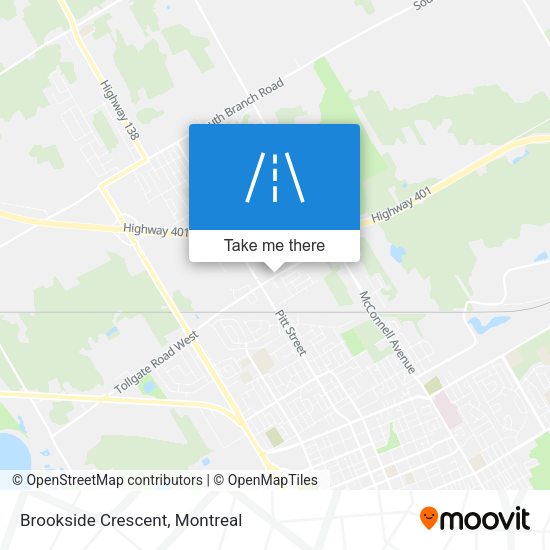 Brookside Crescent map