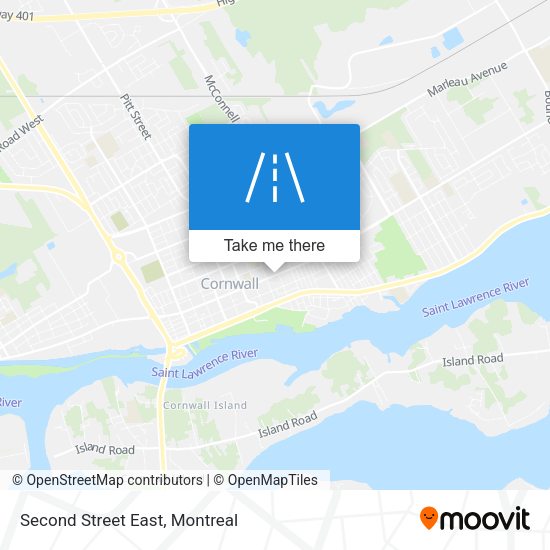 Second Street East map