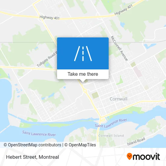 Hebert Street map