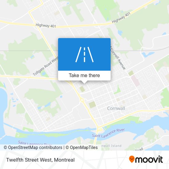 Twelfth Street West map