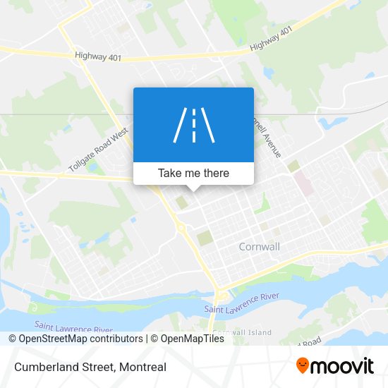 Cumberland Street map
