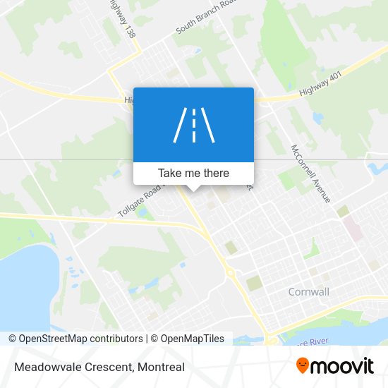 Meadowvale Crescent map