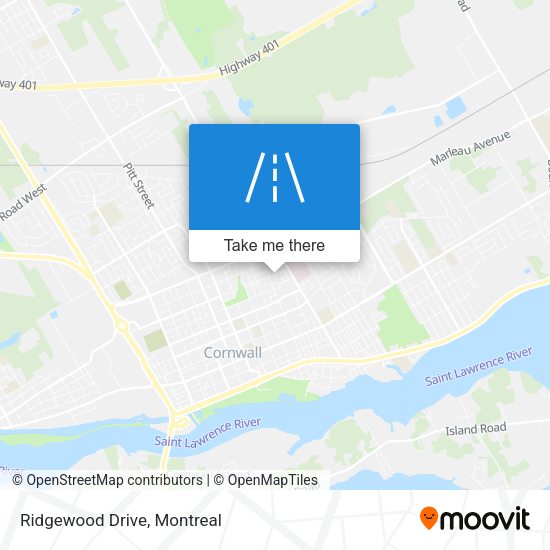 Ridgewood Drive map