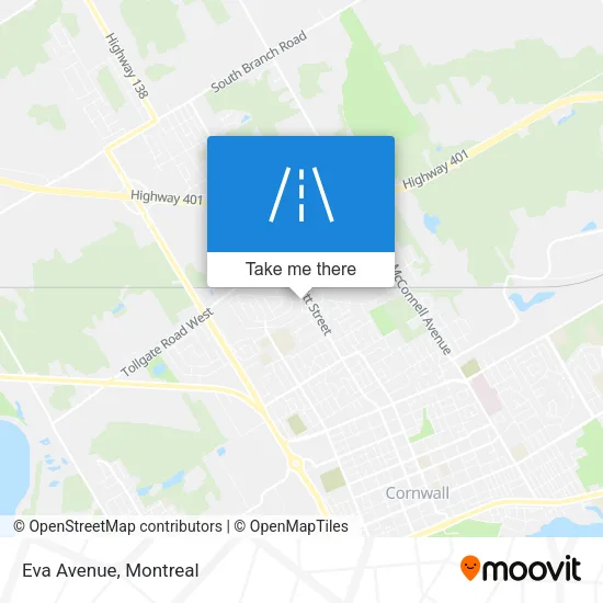 Eva Avenue map