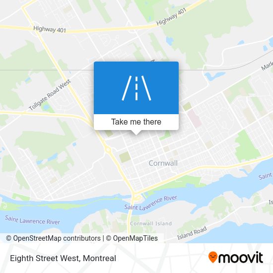 Eighth Street West map
