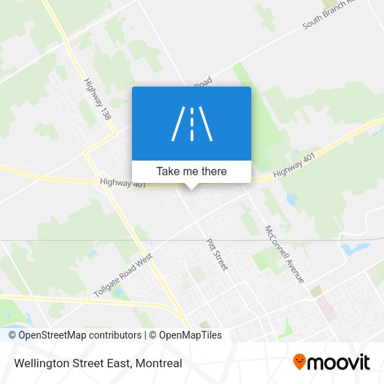 Wellington Street East map